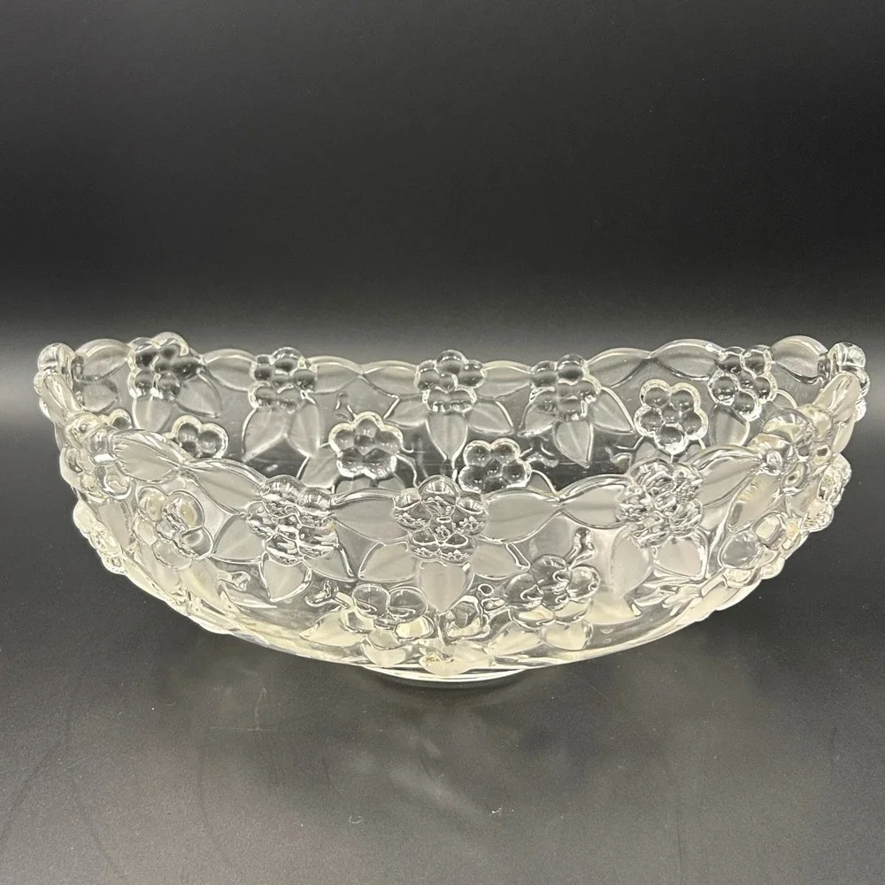 Mikasa Walther Crystal Floral Bowl Clear 10